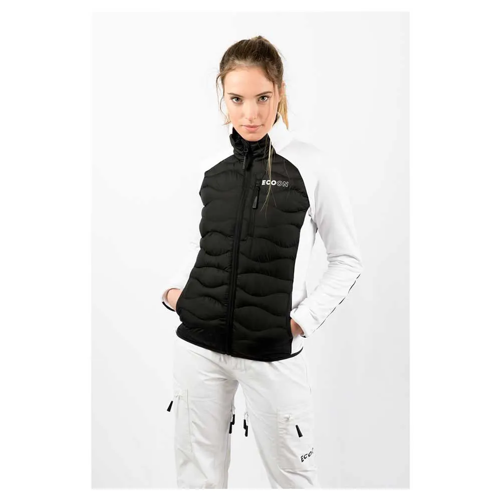 Ecoon Active Hybrid Insulated Jakke, Black / white