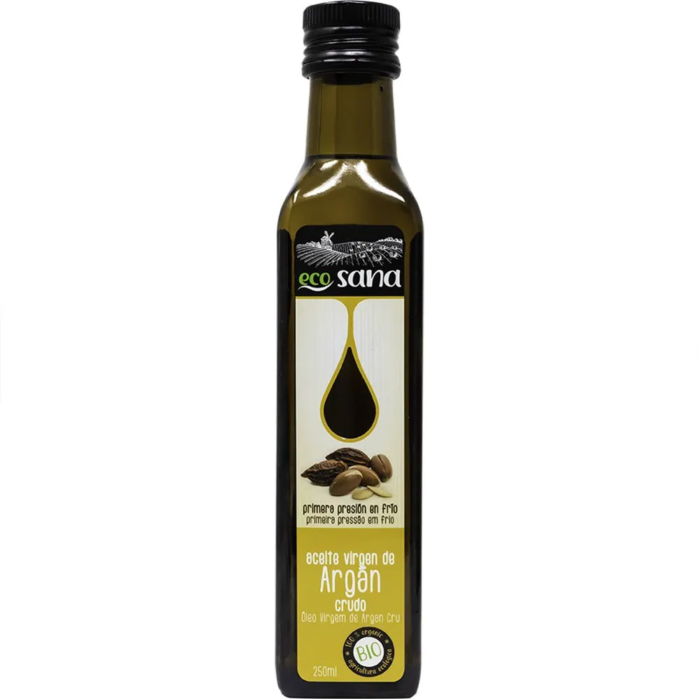 Ecosana Jomfru Argan Råolje Bio 250ml, Multicolour, One Size Ecosana Jomfru Argan Råolje Bio 250ml, Multicolour, One Size