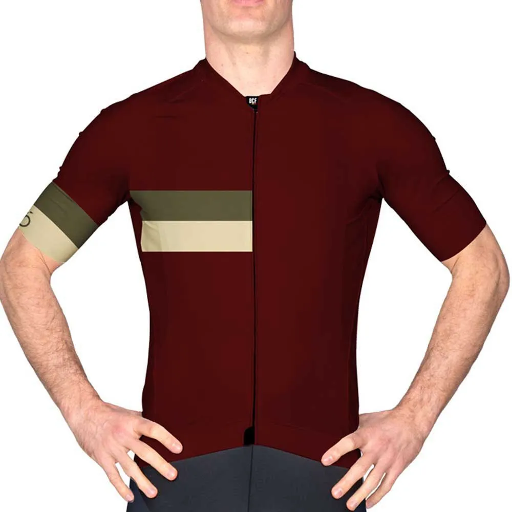 Eddy Merckx Performance Kort Ermet Trøye, Bourgne red, L