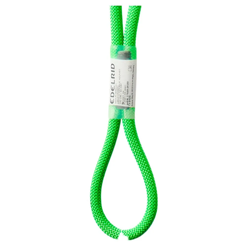 Edelrid Dobbelt Justerbart Dynamisk Tau, Neon green, 120cm