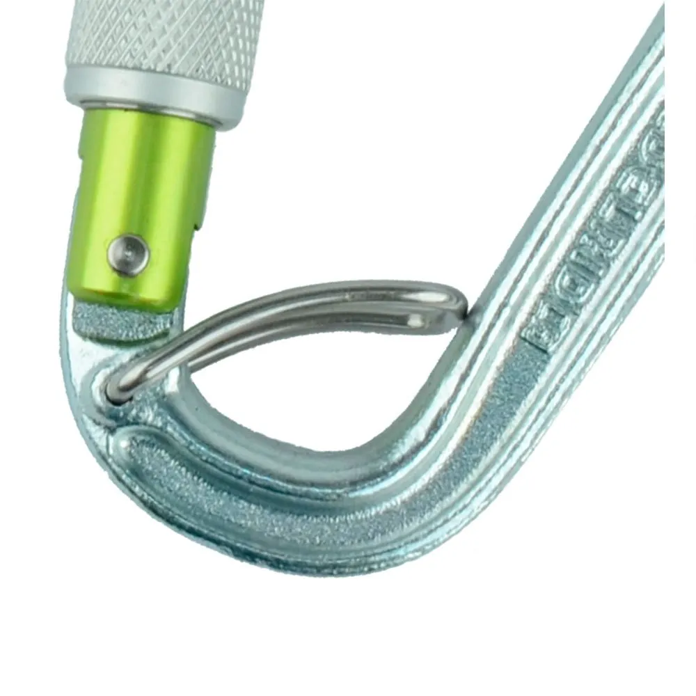 Edelrid Hms Bruce Steel Screw Fg Karabinkrok, Silver, One Size