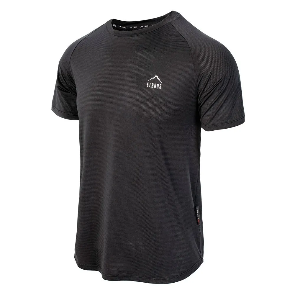 Elbrus Altar Fleecetec Kortarmet T-skjorte, Black
