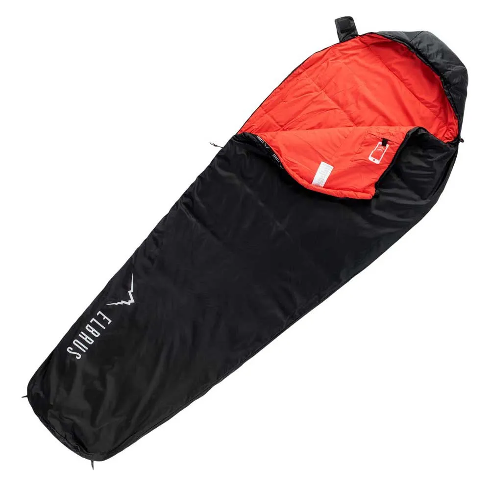 Elbrus Carrylight Ii 1000 Sovepose, Black / flame scarlet, Right Zipper Elbrus Carrylight Ii 1000 Sovepose, Black / flame scarlet, Right Zipper