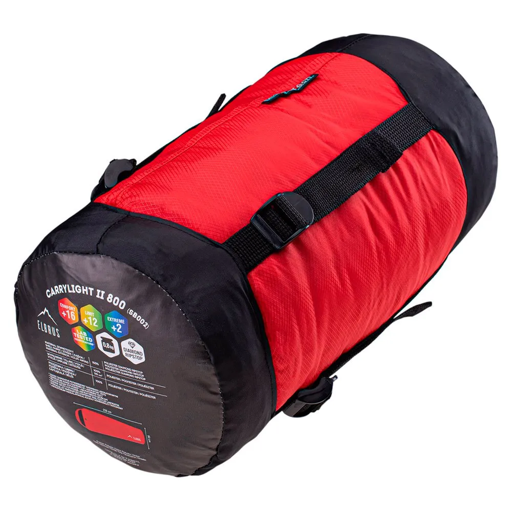 Elbrus Carrylight Ii 800 Sovepose, Flame scarlet / black, Right Zipper
