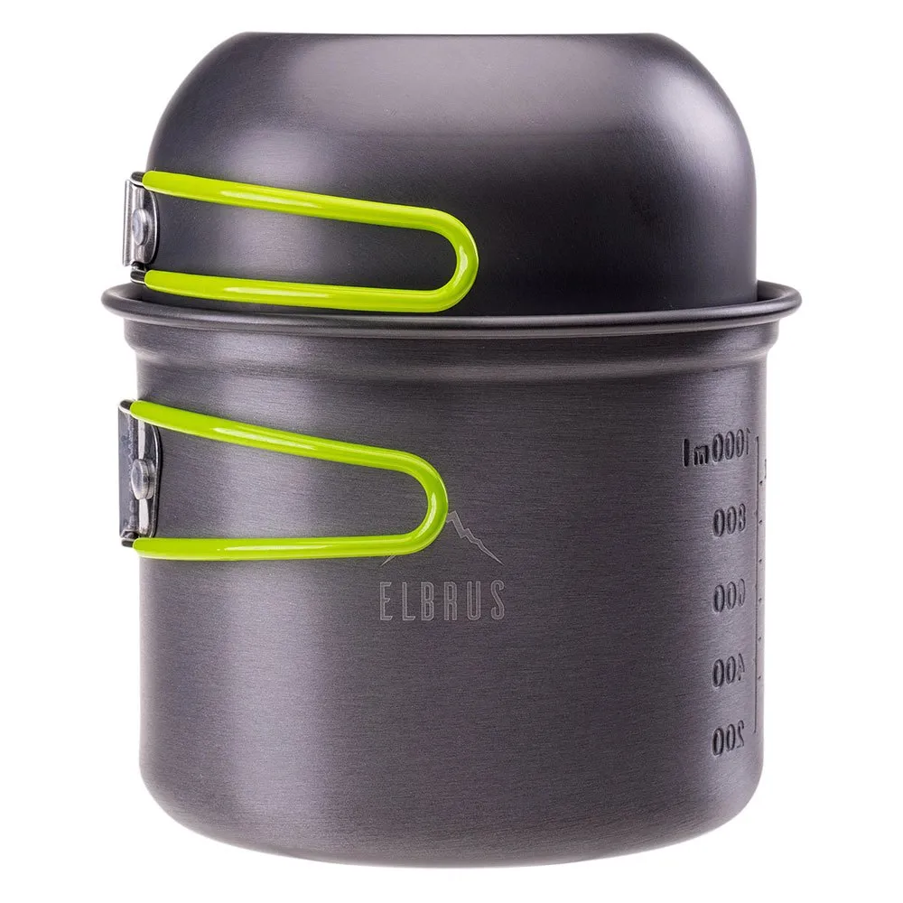 Elbrus Hike Pro Kjøkkensett, Grey / lime, One Size
