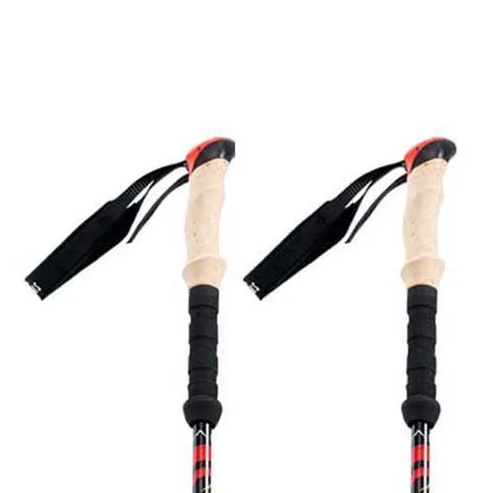 Elbrus Katmandu Spaserstokker, Red / black, 62-135cm Elbrus Katmandu Spaserstokker, Red / black, 62-135cm