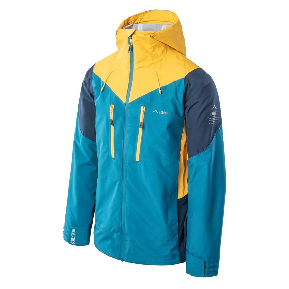 Elbrus Malaspina Ii Softshelljakke, Dress blues / ocean depths / saffron Elbrus Malaspina Ii Softshelljakke, Dress blues / ocean depths / saffron
