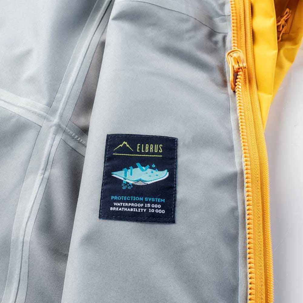 Elbrus Malaspina Ii Softshelljakke, Dress blues / ocean depths / saffron Elbrus Malaspina Ii Softshelljakke, Dress blues / ocean depths / saffron