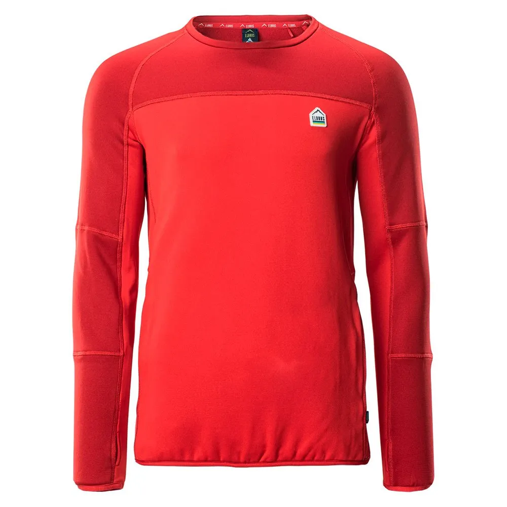Elbrus Molic Polartec Langarmet T-skjorte, Flame scarlet / salsa Elbrus Molic Polartec Langarmet T-skjorte, Flame scarlet / salsa
