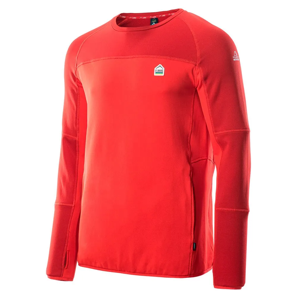 Elbrus Molic Polartec Langarmet T-skjorte, Flame scarlet / salsa Elbrus Molic Polartec Langarmet T-skjorte, Flame scarlet / salsa