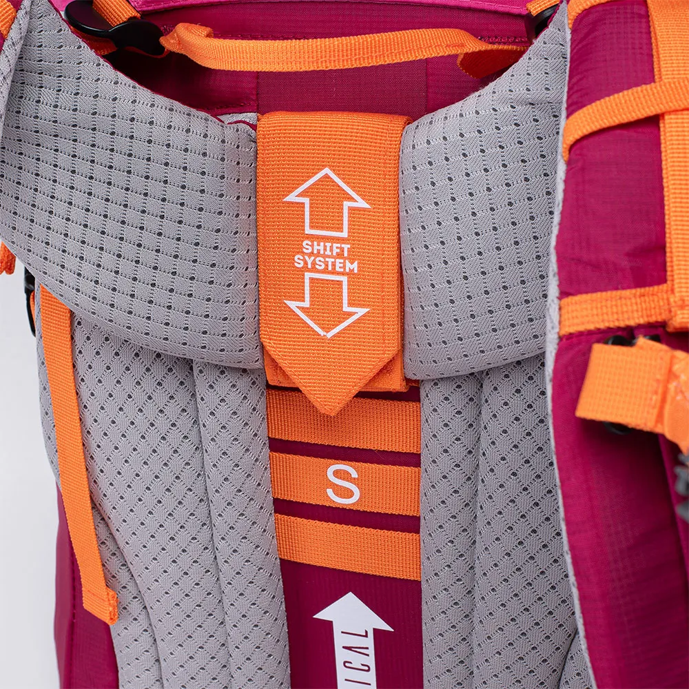 Elbrus Montana 45l Sekk, Pink peacock / granita / bright marigold