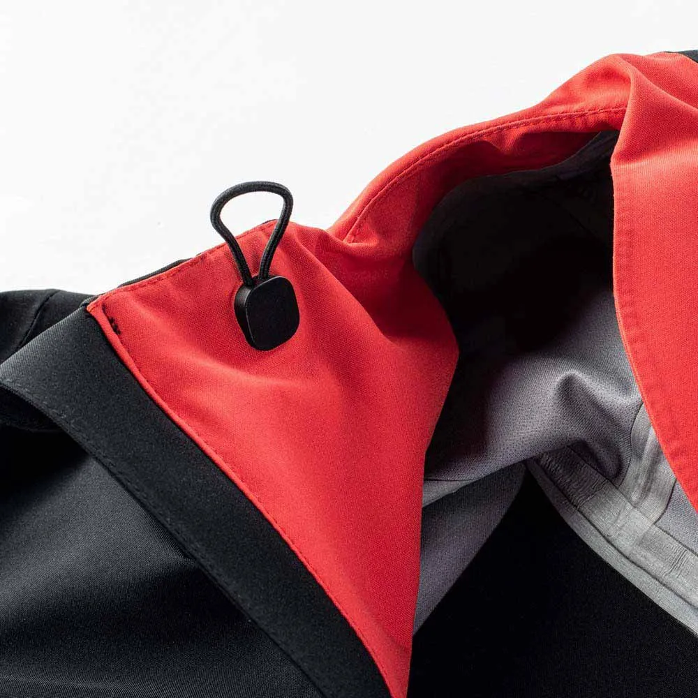 Elbrus Montoni Softshelljakke, Black / flame scarlet