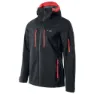 Elbrus Montoni Softshelljakke, Black / flame scarlet