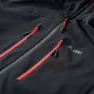 Elbrus Montoni Softshelljakke, Black / flame scarlet