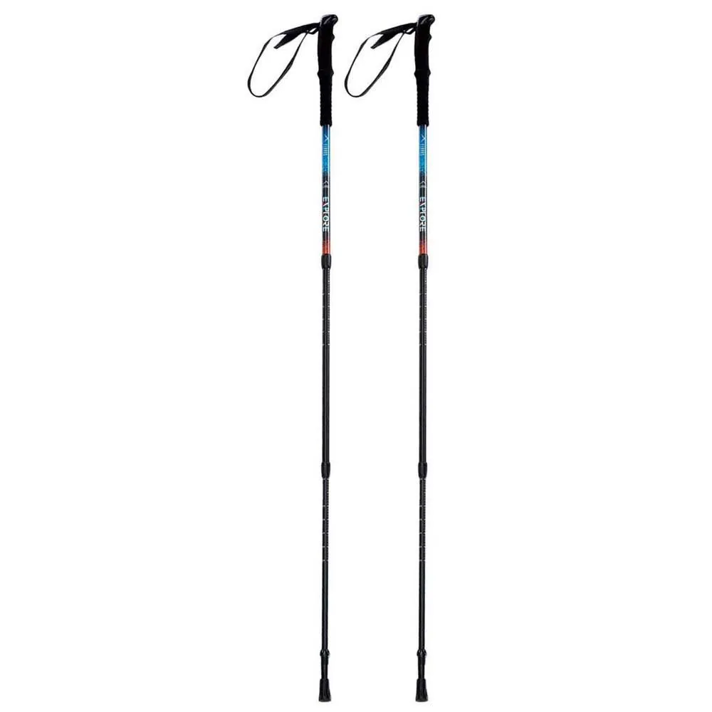 Elbrus Pokara Spaserstokker, Blue / orange, 62-135cm Elbrus Pokara Spaserstokker, Blue / orange, 62-135cm