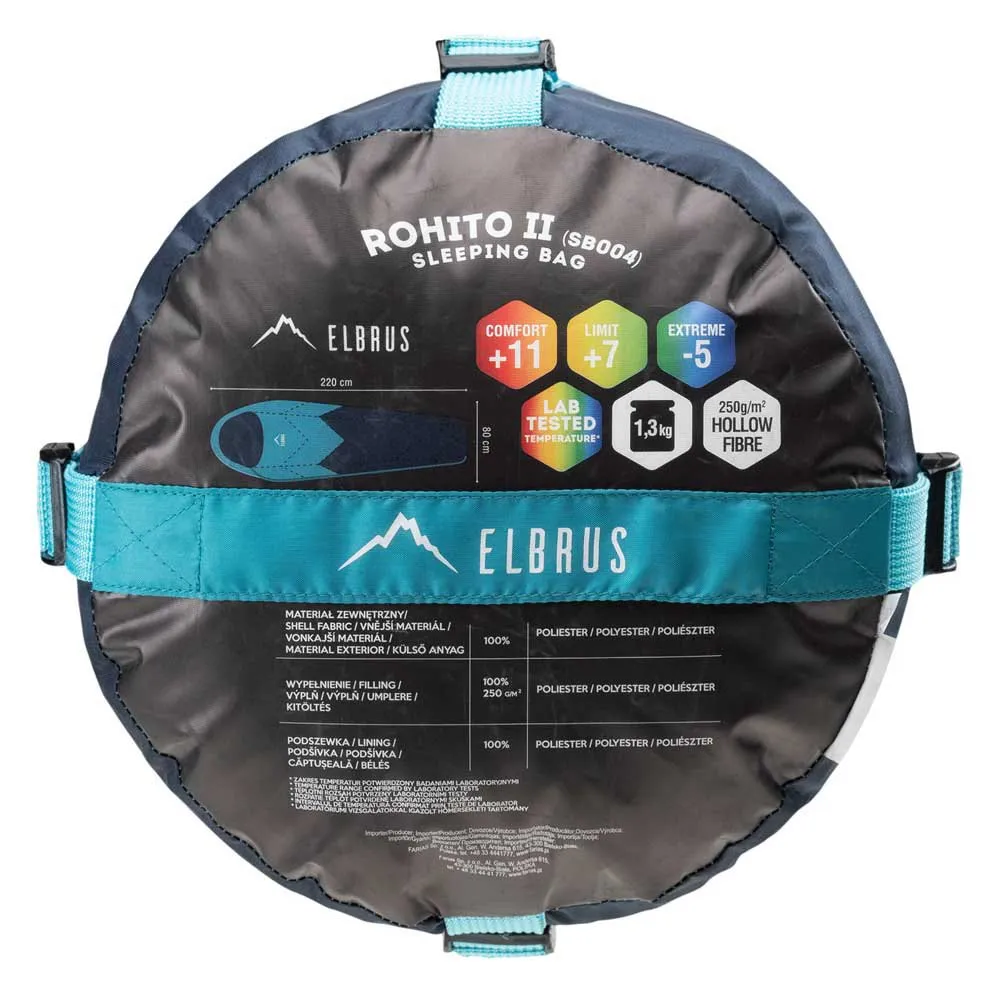 Elbrus Rohito Ii Sovepose, Dress blues / tile blue, Right Zipper
