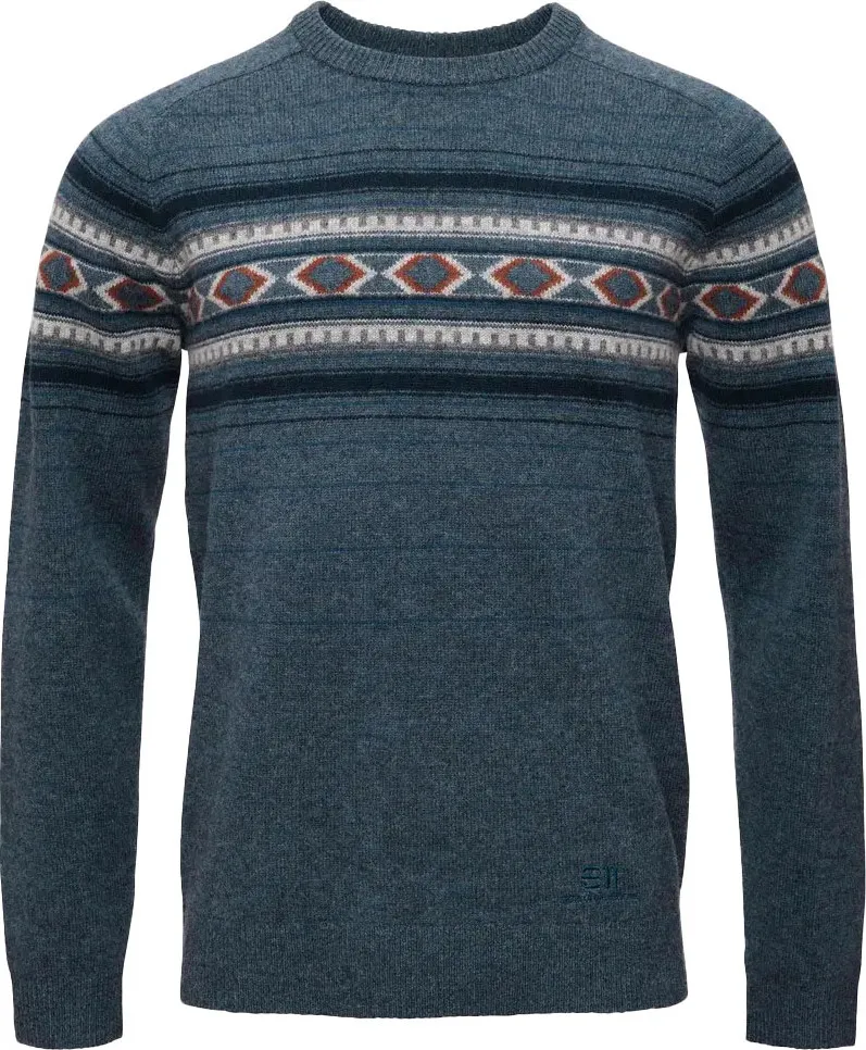 Elevenate Men's Fionnay Knit, Indian blue Elevenate Men's Fionnay Knit, Indian blue