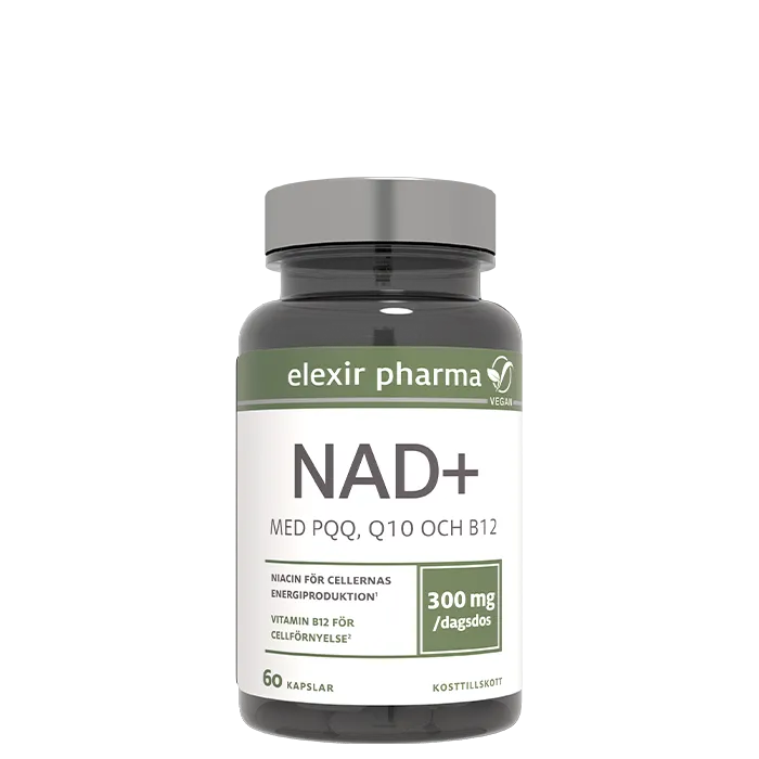 Elexir Pharma NAD+, 60 kapsler Elexir Pharma NAD+, 60 kapsler