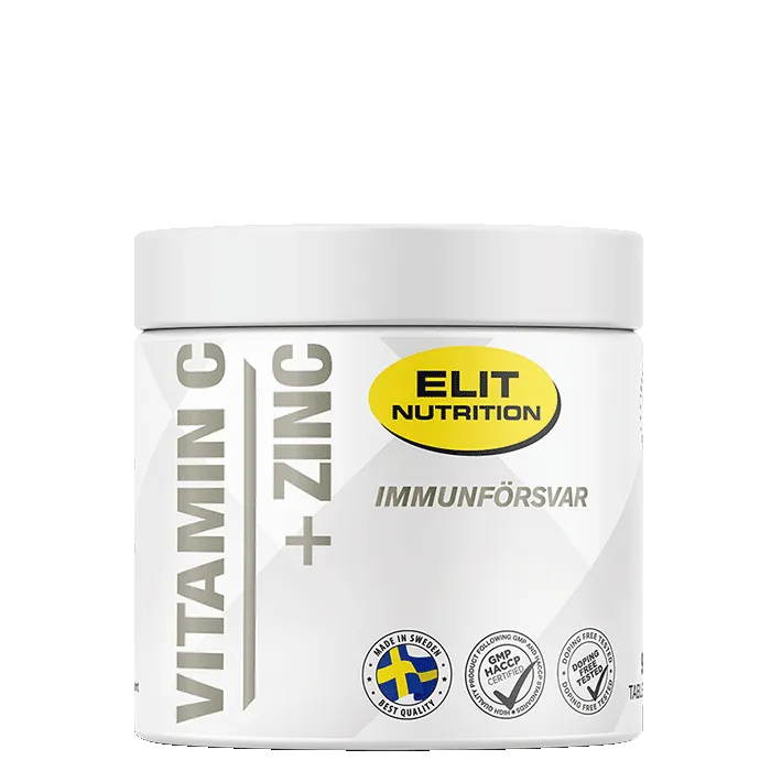 Elit Nutrition Vitamin C + Sink 90 kapsler Elit Nutrition Vitamin C + Sink 90 kapsler