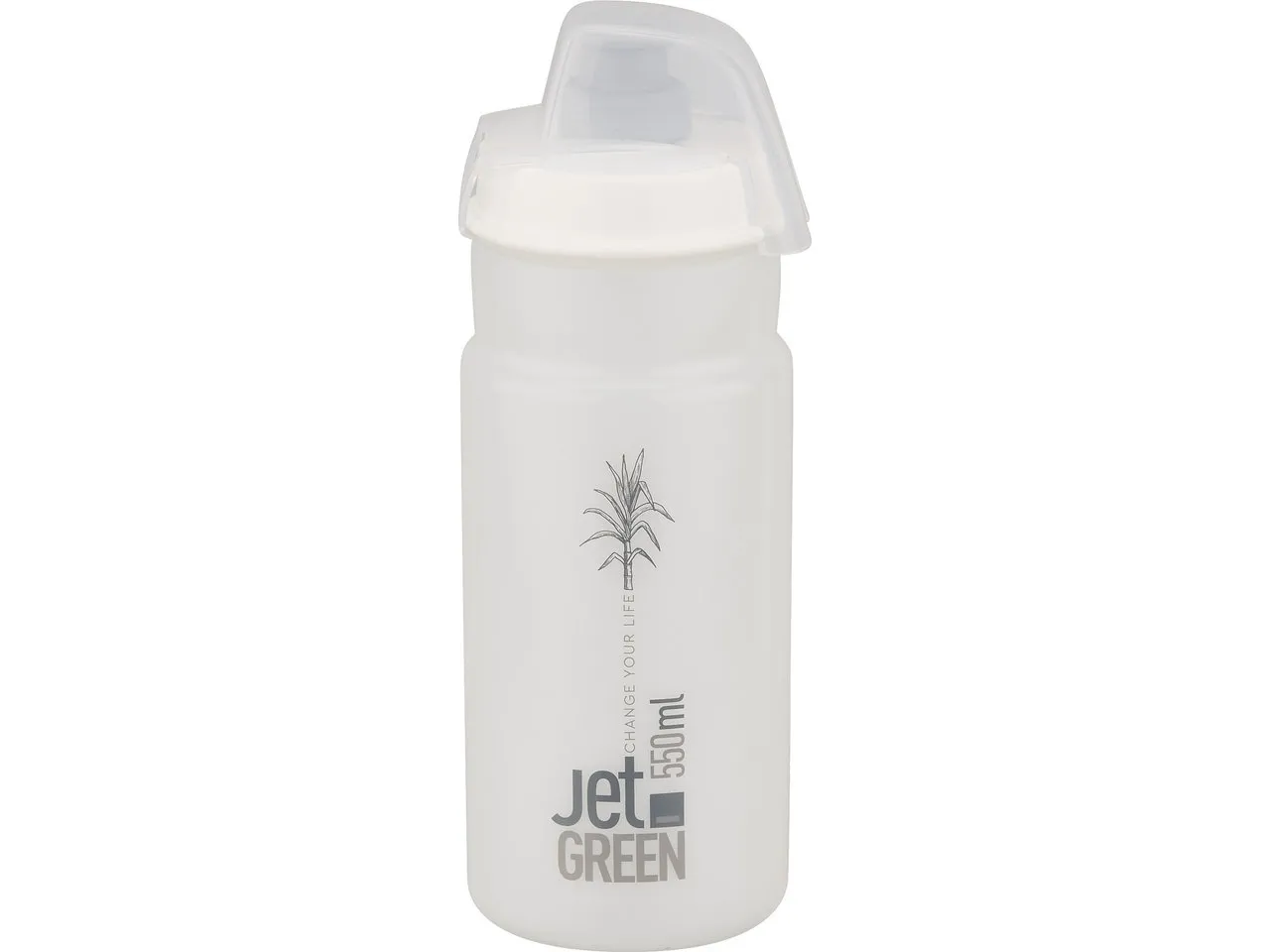 Elite Jet Green Plus Trinkflasche 550 ml, Klar, One Size