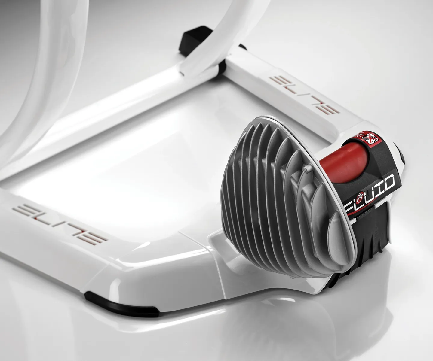 Elite QUBO Fluid Sykkelrulle, Silver, One Size