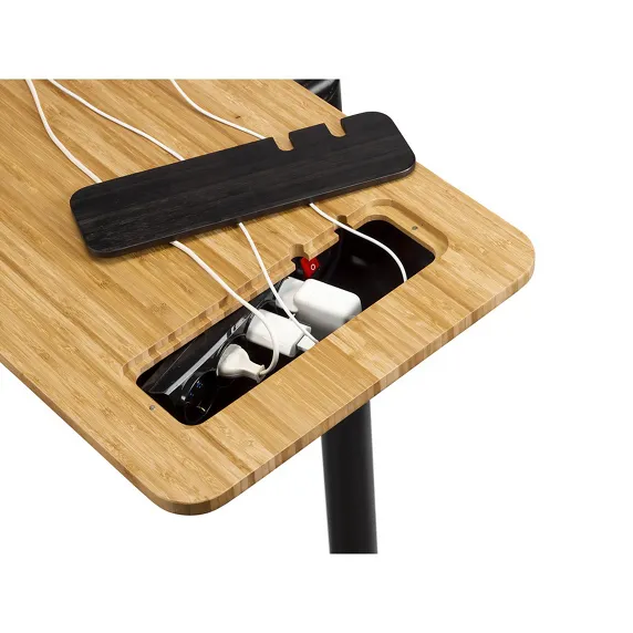Elite Training Desk, Black / brown, One Size