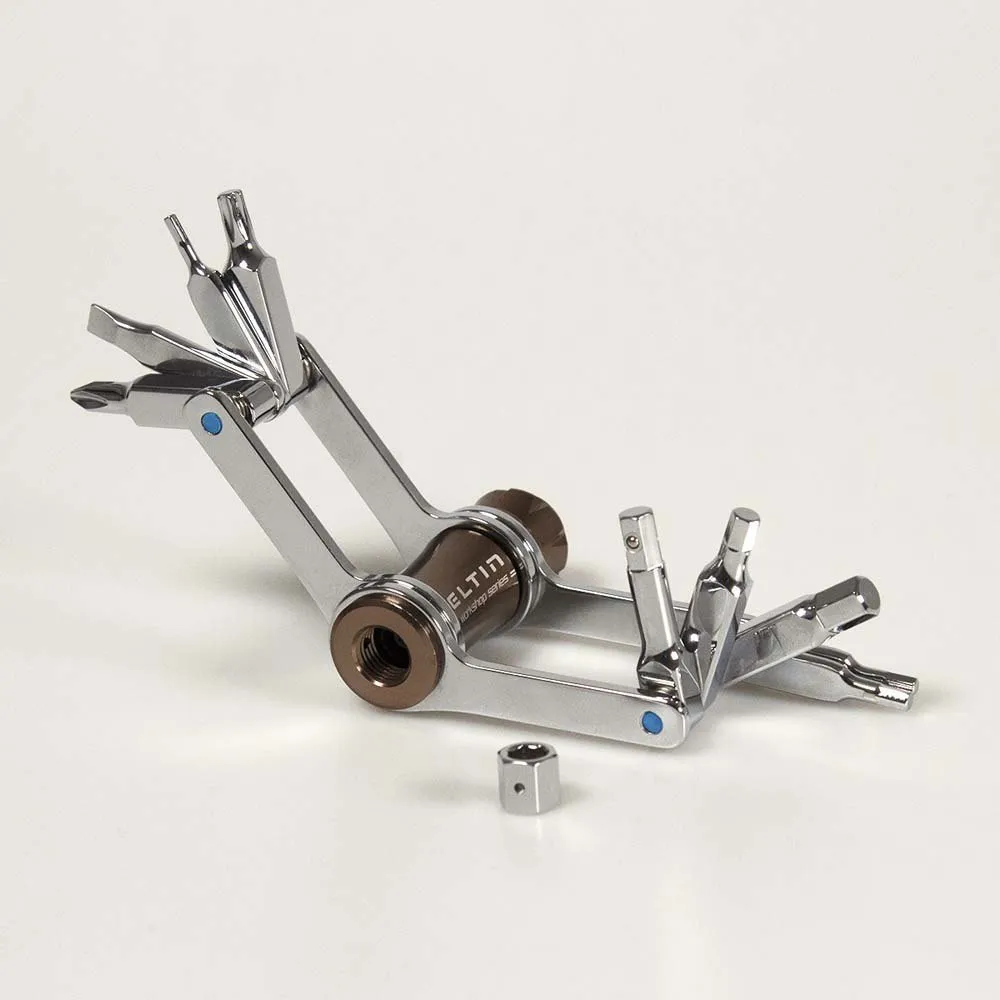 Eltin Bike 10 In 1 C02 Nozzle Multiverktøy, Silver, One Size Eltin Bike 10 In 1 C02 Nozzle Multiverktøy, Silver, One Size