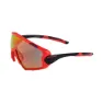 Eltin Full Oversize Solbriller, Black / red, Smoke/CAT3