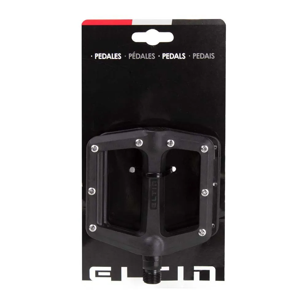 Eltin Platform Pins Sykkelpedaler, Black, One Size