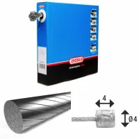 ELVEDES 1x19 Stainless N-nipple 4x4 Girvaier 100 Enheter ELVEDES 1x19 Stainless N-nipple 4x4 Girvaier 100 Enheter