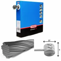 ELVEDES 7x7 Stainless T-nipple 7×6 Bremsekabel 100 Enheter ELVEDES 7x7 Stainless T-nipple 7×6 Bremsekabel 100 Enheter