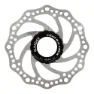 ELVEDES Bremseskive 140 mm. Centerlock, Silver / black, 140mm