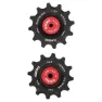 ELVEDES Ceramic 12s Trinsehjulsett For Sykkel, Black / red, One Size