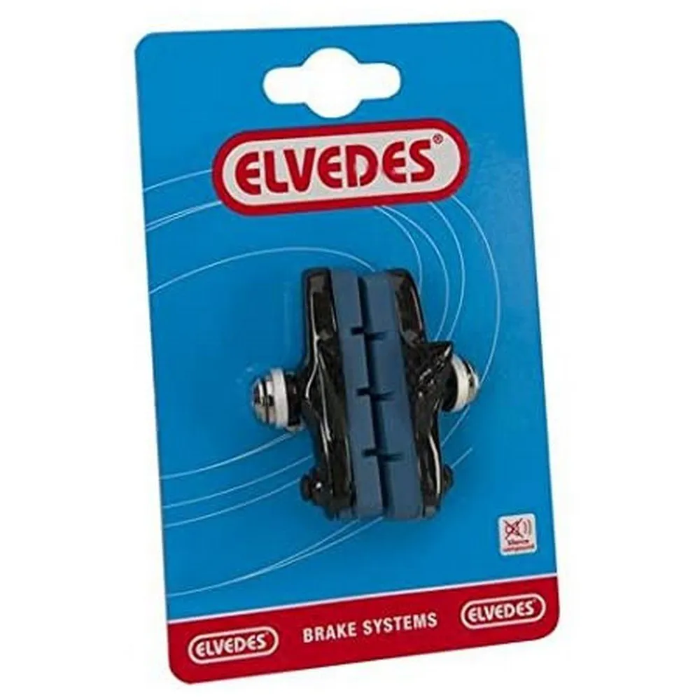 ELVEDES Shimano Carbon 55 Mm Komplette Felgbremseklosser, Black, One Size