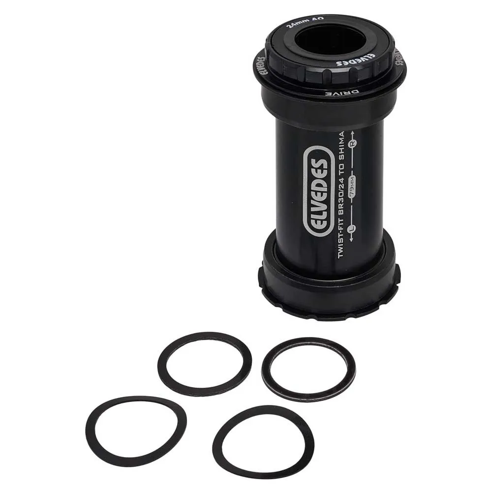 ELVEDES Shimano Cervelo Kranklagerkopper, Black, 79mm ELVEDES Shimano Cervelo Kranklagerkopper, Black, 79mm