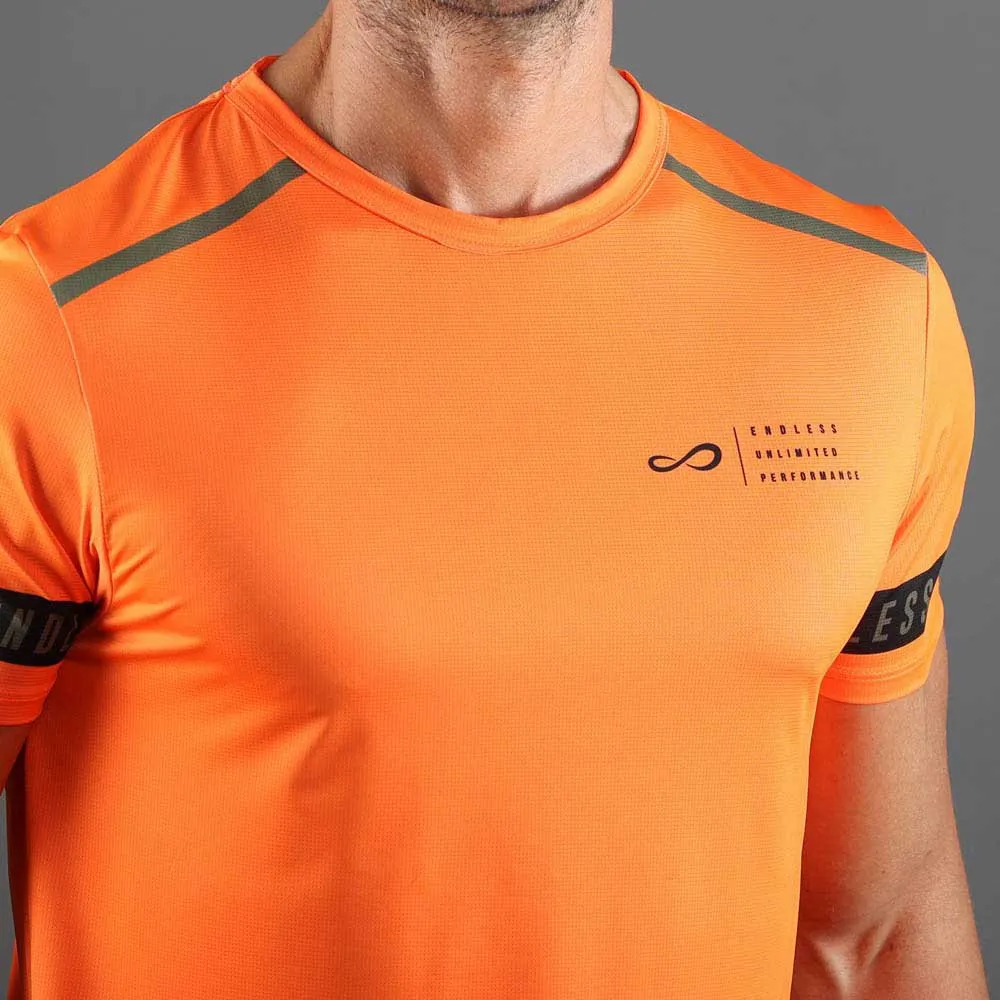 Endless Ace Izzy Kortarmet T-skjorte male, Orange