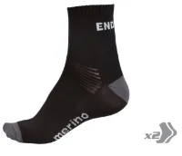 Endura BaaBaa Merino 2 Pack Sokker Endura BaaBaa Merino 2 Pack Sokker