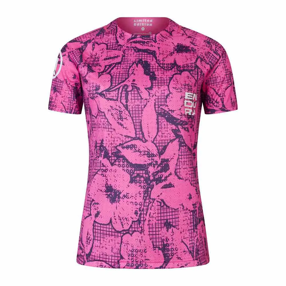 Endura Grid Floral Ltd Kortskjortet Enduro-sykkeltrøye