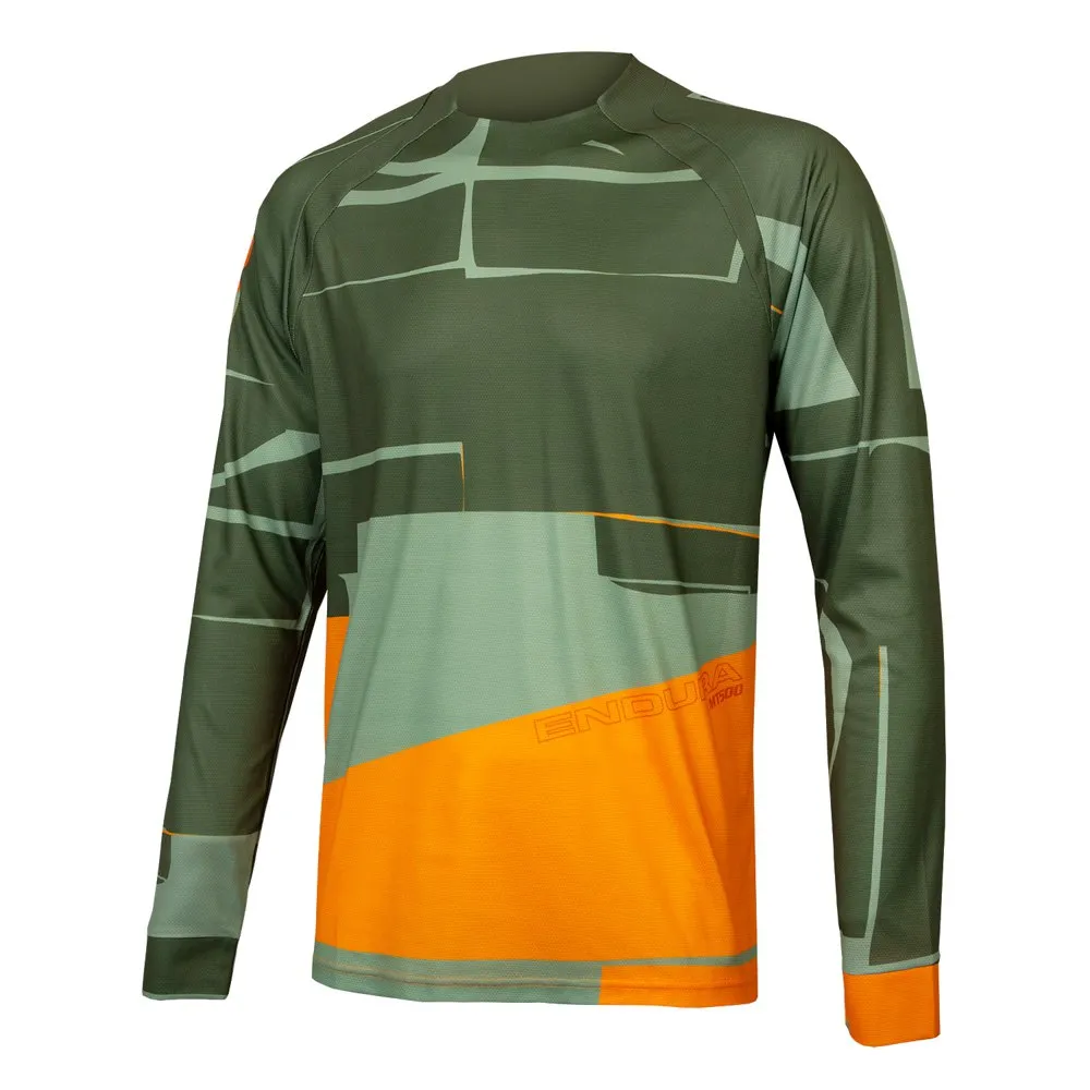 Endura Mt500 Ltd Langarmet Enduro-sykkeltrøye, Olive green, L Endura Mt500 Ltd Langarmet Enduro-sykkeltrøye, Olive green, L