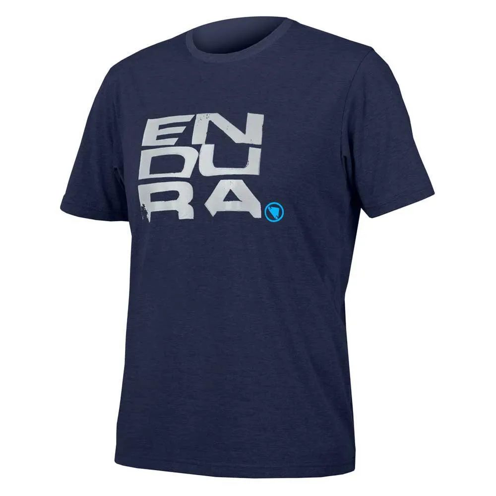 Endura One Clan Organic Stacked Kortarmet T-skjorte, Ink blue, S