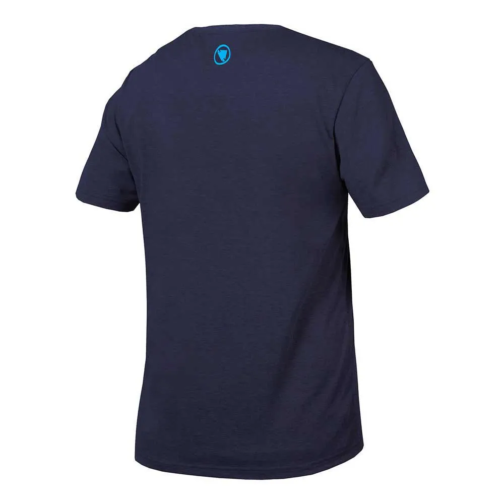 Endura One Clan Organic Stacked Kortarmet T-skjorte, Ink blue, S