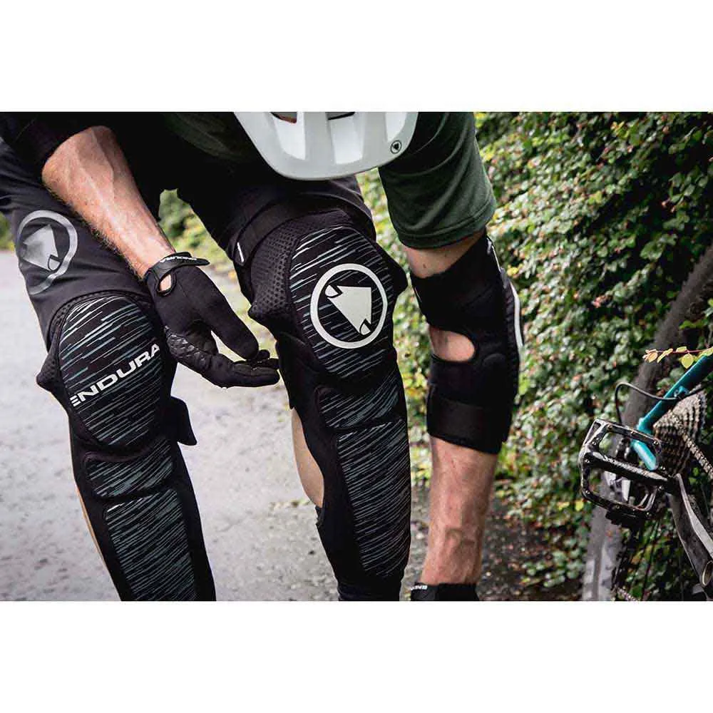 Endura Singletrack Ii Knebeskytter/skinnebeskytter, Black