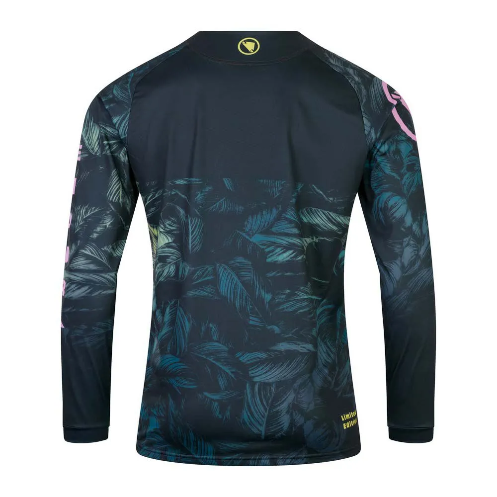 Endura Tropical Print Ltd Langarmet T-skjorte, Grey, XL Endura Tropical Print Ltd Langarmet T-skjorte, Grey, XL