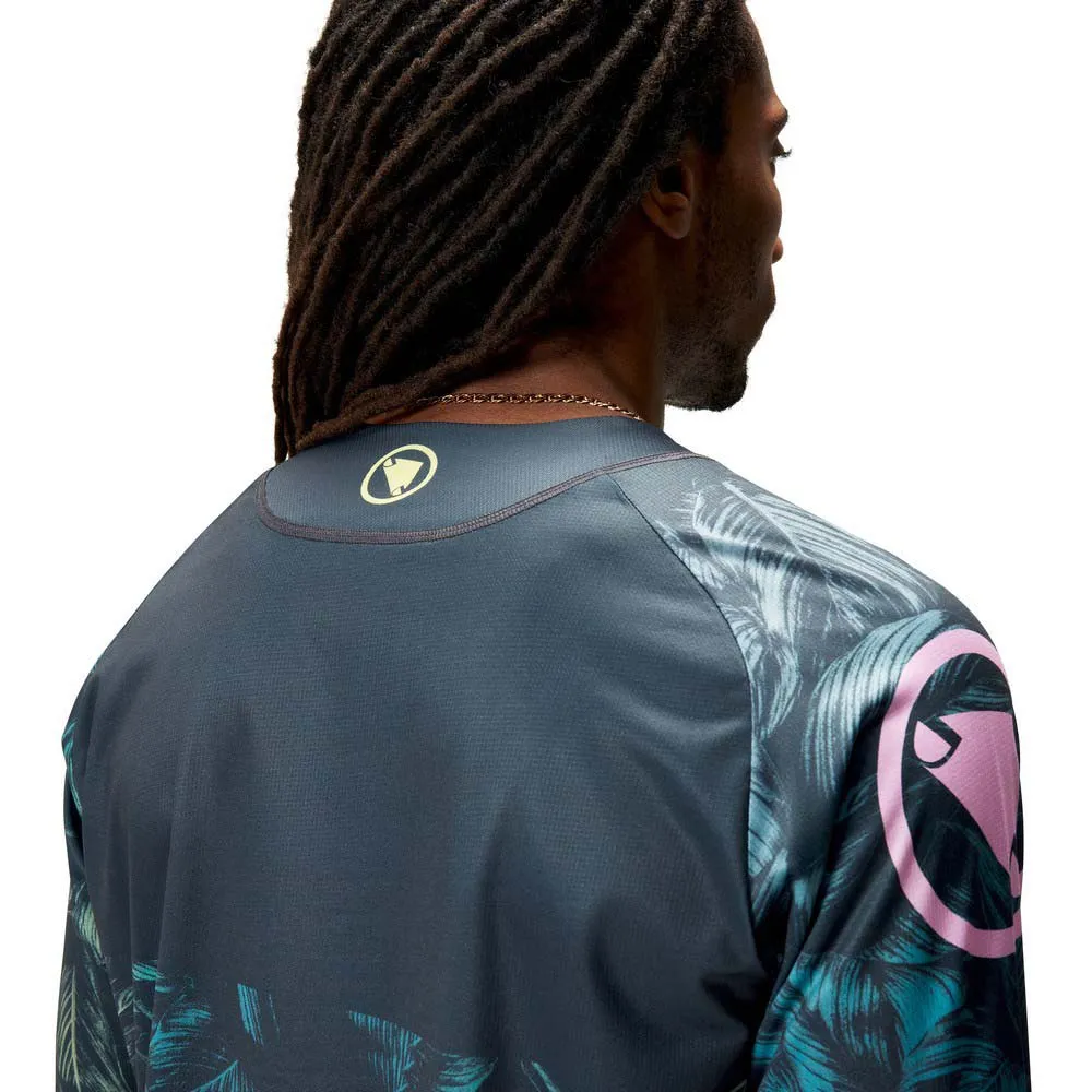 Endura Tropical Print Ltd Langarmet T-skjorte, Grey, XL Endura Tropical Print Ltd Langarmet T-skjorte, Grey, XL