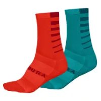 Endura Women's Coolmax® Stripe Socks (2 par) Endura Women's Coolmax® Stripe Socks (2 par)