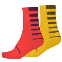 Endura Women's Coolmax® Stripe Socks (2 par) Endura Women's Coolmax® Stripe Socks (2 par)