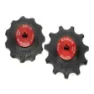 Enduro Bearings Bkcj-0340 1t Xd-15 Ceramic Hybrid 11s Shimano Durace Ace 9000 Series/ultegra 8000 Series Trinsehjulsett For Sykkel, Red, One Size