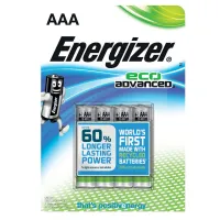 Energizer Eco Advanced Batteri AAA 4pk AA 4pk Energizer Eco Advanced Batteri AAA 4pk AA 4pk