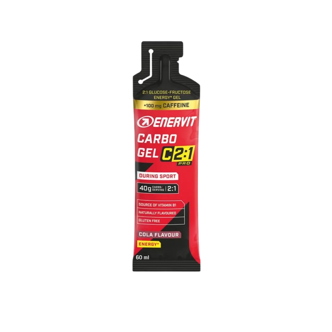 Enervit C2:1 Carbo m/Koffein Cola Energigel 24 stk Enervit C2:1 Carbo m/Koffein Cola Energigel 24 stk