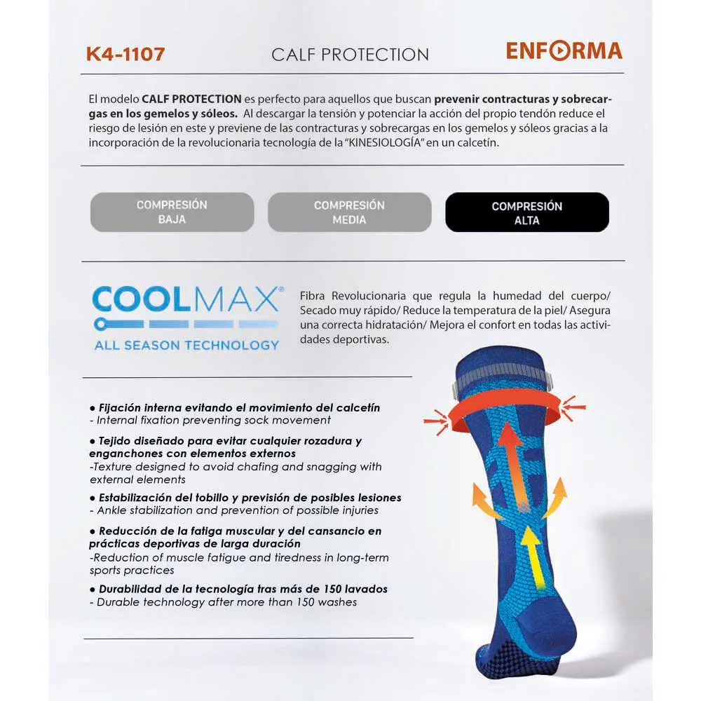 Enforma Calf Protection Sokker Enforma Calf Protection Sokker